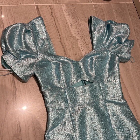 Ice Blue sparkly cocktail dress - Picture 5 of 6